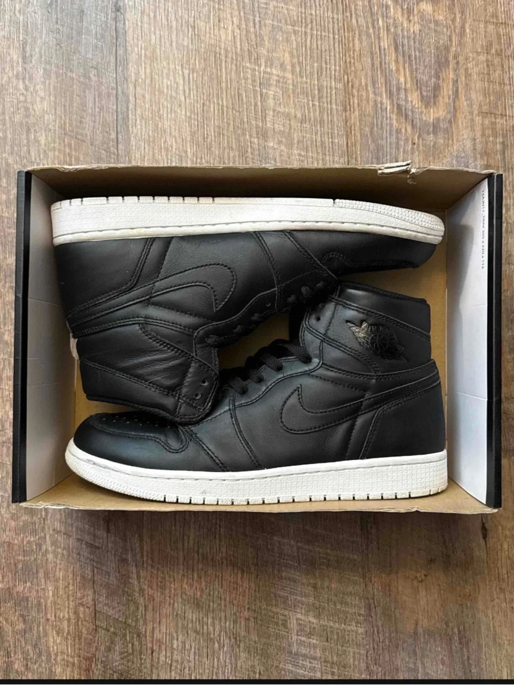 Nike Air Jordan 1 Retro High Cyber Monday Black White Size 9 Sneakers Shoes